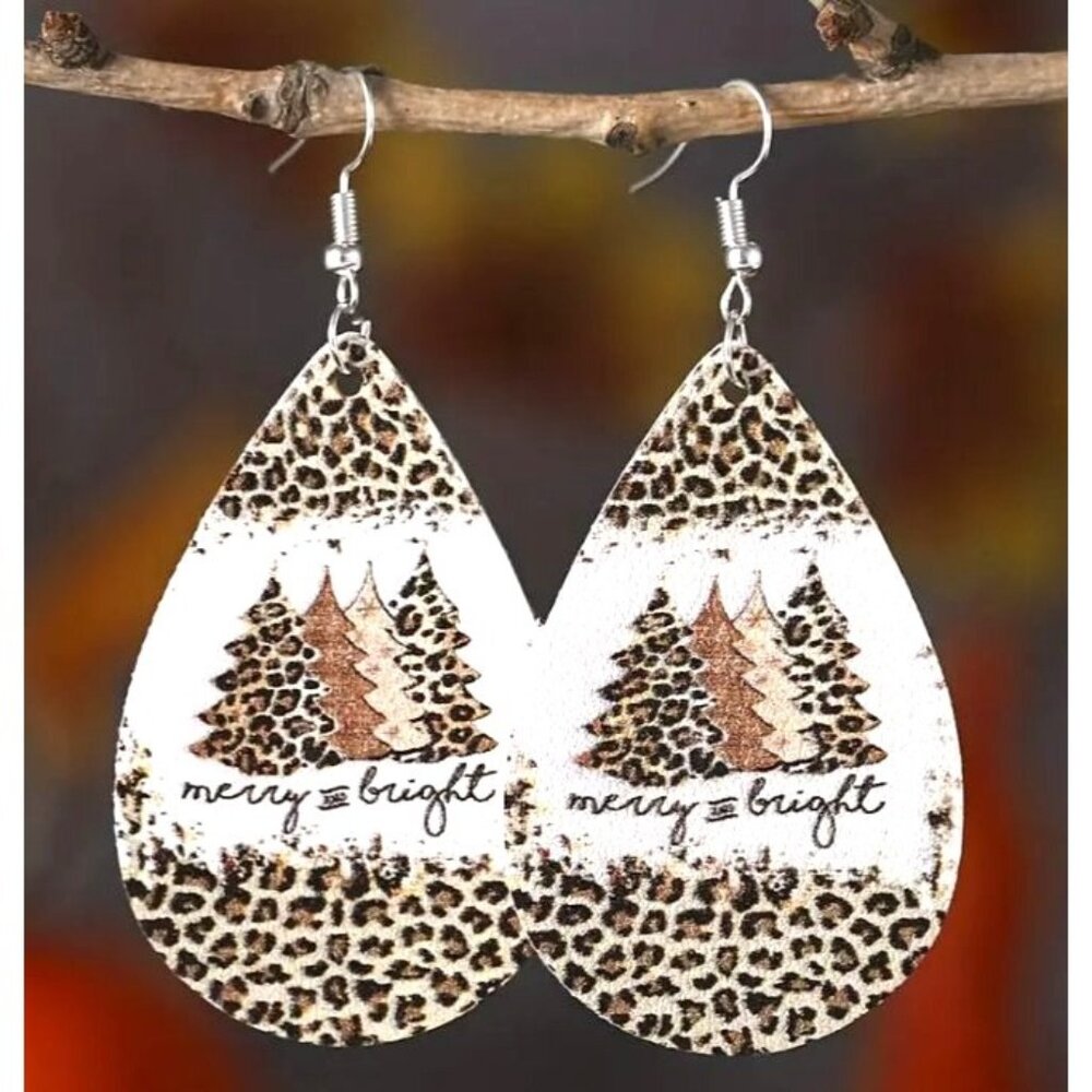 Merry And Bright Christmas Earrings New